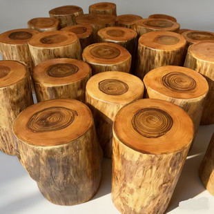 香樟木树墩树桩木桩凳坐凳子原木花架根雕茶几实木大底座墩子木墩