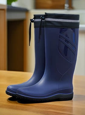 洗车新款柔软成人网红水靴防水鞋男雨鞋男雨靴学生时尚家居用四季