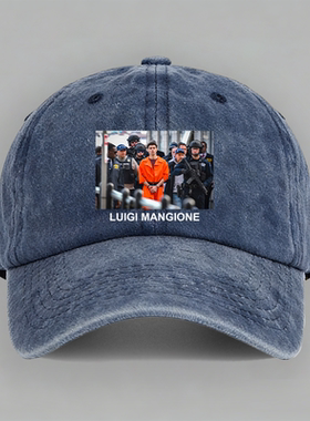 Luigi Mangione 橙色超人照片路易吉曼吉奥内美国CEO刺客棒球帽子