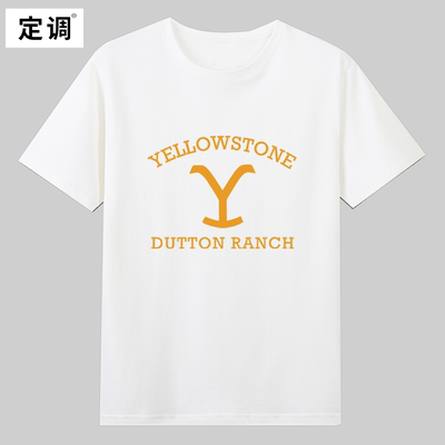 yellow stone dutton ranch美剧黄石达顿家族logo短袖t恤欧美衣服