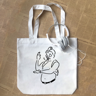 周星驰电影破坏之王咸蛋超人吴孟达达叔cos纯棉帆布包手提袋