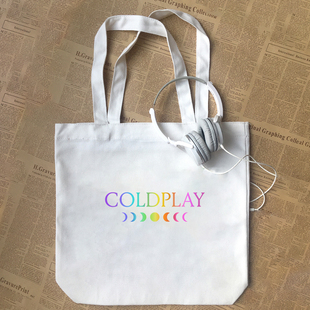 月相ColdPlay酷玩乐队moon美国摇滚音乐男女帆布包手提袋