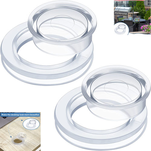 Umbrella Hole Ring伞孔环带帽套硅胶透明伞塞帽套花园桌伞环防水