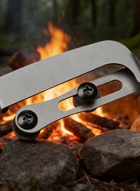 不锈钢腰夹刀具K鞘固定背夹刀鞘配件便携夹子战术枪套皮带通用