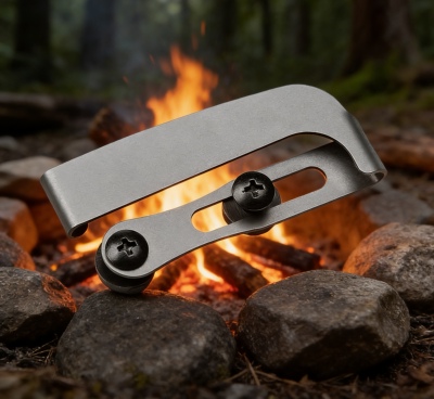 不锈钢腰夹刀具K鞘固定背夹刀鞘配件便携夹子战术枪套皮带通用