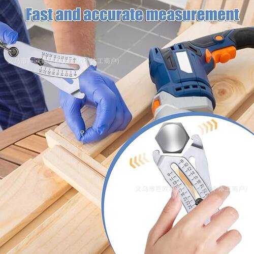 Thread Size Verification Tool便携式精密螺纹尺寸检查器钥匙扣