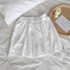 Actual photo ~ summer Korean version high waist slim casual wide leg pants side split sports shorts for women