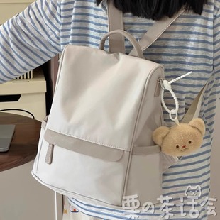 百搭通勤双肩包初中学生背包日系ins小众外出旅游轻便小书包女生