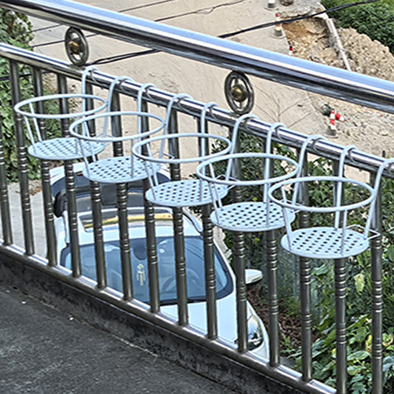 栏杆多肉绿萝花架子室内置物架阳台花架家用铁艺悬挂式花盆挂架,收纳整理,阳台置物架,淘宝优惠券,粉丝福利购,淘宝优惠卷