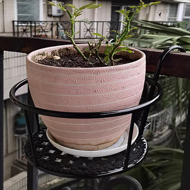 挂式护栏花架 铁艺阳台多肉花盆悬挂架子,收纳整理,阳台置物架,淘宝优惠券,粉丝福利购,淘宝优惠卷