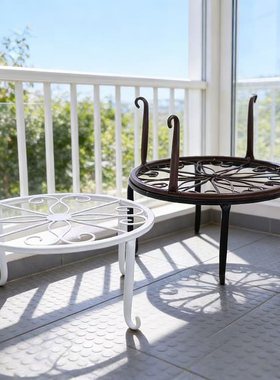 阳台落地铁艺花架欧式客厅单层绿萝小花架子室外矮款简约