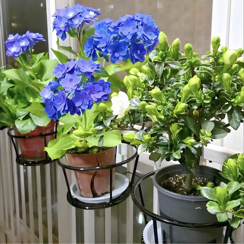 阳台悬挂护栏花架免安装铁艺栏杆简约吊篮绿萝多肉花盆架子,收纳整理,阳台置物架,淘宝优惠券,粉丝福利购,淘宝优惠卷