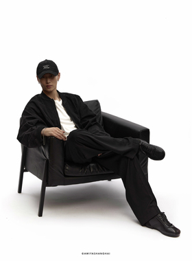 awiya shanghai No.12 高品线｜复古水洗做旧棒球领飞行夹克外套