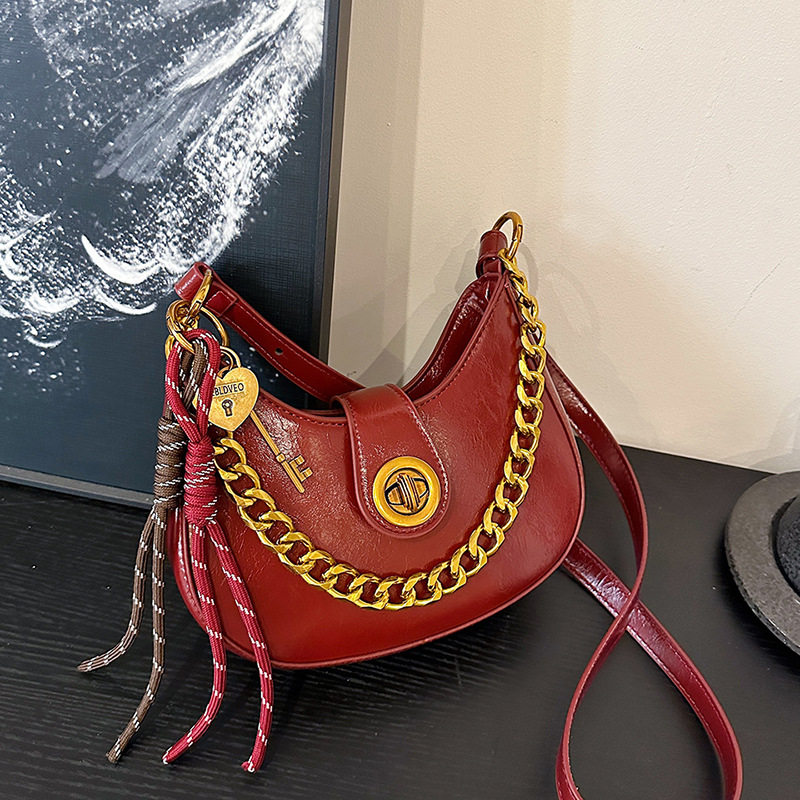 高级感洋气2024新款小众百搭单肩复古时尚斜挎包链条腋下女包包,箱包皮具/热销女包/男包,通用款女包,淘宝优惠券,粉丝福利购,淘宝优惠卷