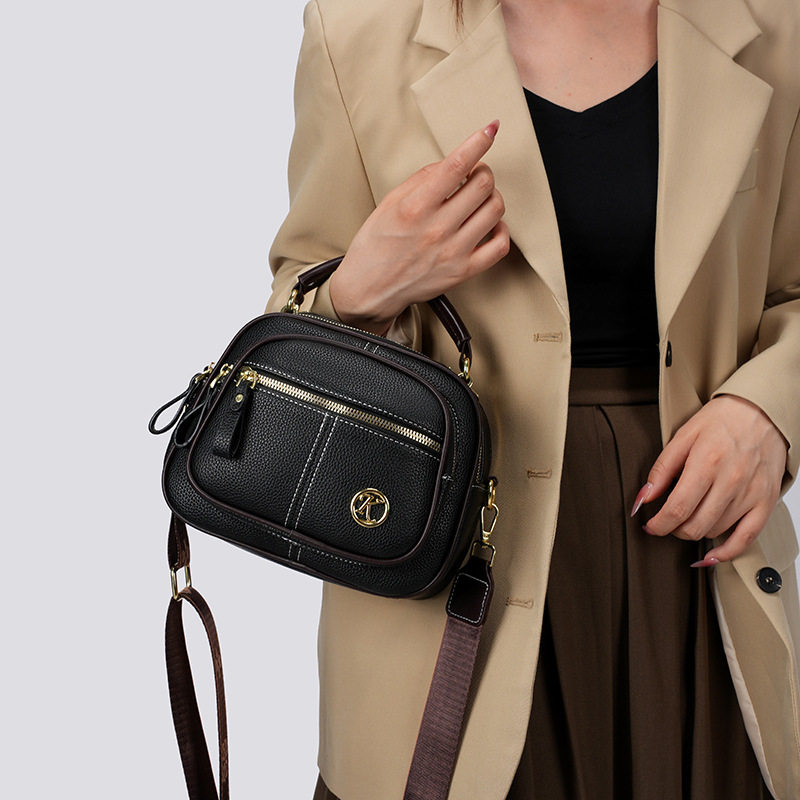 外贸时尚潮流手提小圆包气质大容量单肩斜挎包百搭多层设计女包包,箱包皮具/热销女包/男包,通用款女包,淘宝优惠券,粉丝福利购,淘宝优惠卷