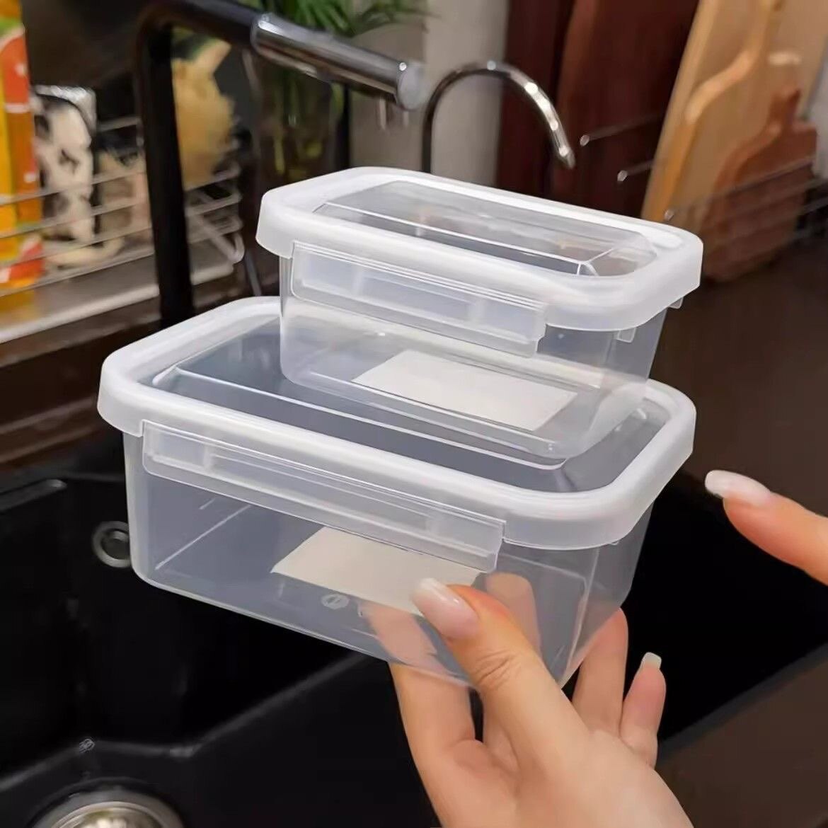 保鲜盒冰箱密封收纳盒食品级密封分装可微波加热冷冻鲜肉备菜整理