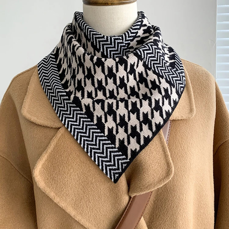 冬季防风围脖围巾女秋冬季保暖护颈防寒百搭脖套保暖三角围巾围脖