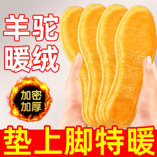 冬季 垫子保暖防冻脚透气吸汗男女加绒发热防臭 加绒加厚黄金绒棉鞋