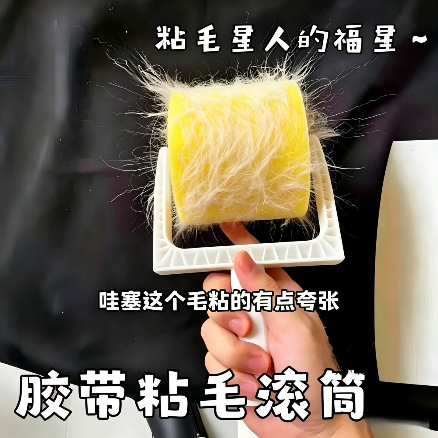 胶带粘毛器滚筒可撕式滚刷衣服黏毛滚除毛筒卷毛刷宠物沾头发神器