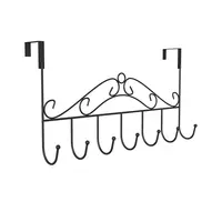 Behind the door hook, no need for drilling, hanging clothes rack on the door, storage rack, coat hook, bedroom, kitchen, wall storage, hanging rack, coat hook thumbnail 7