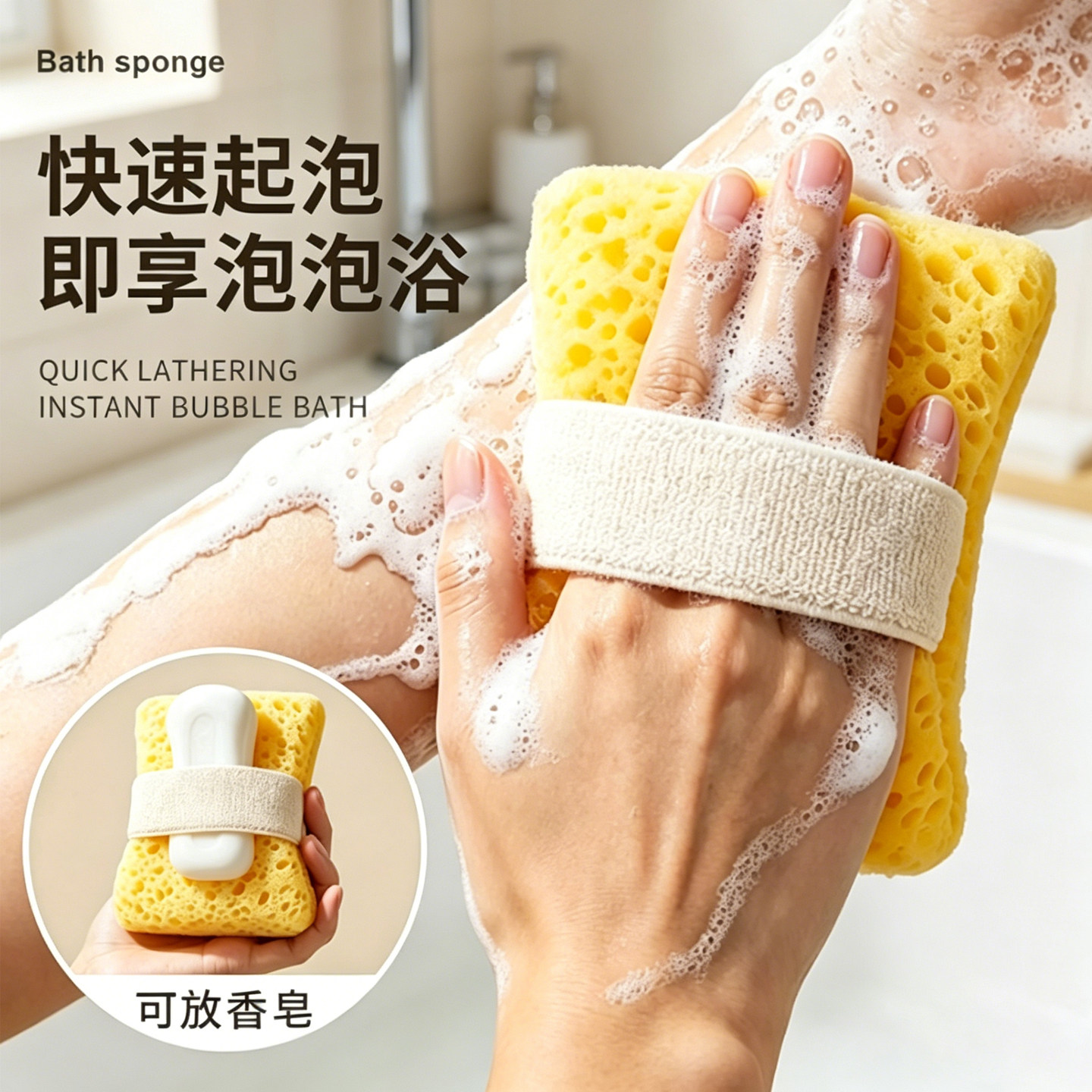 三合一肥皂袋家用香皂搓澡