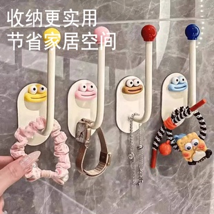 多巴胺香肠嘴可爱发圈发饰头绳挂钩浴室卫生间收纳神器皮筋置物架