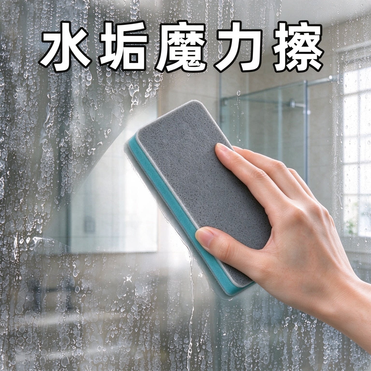 浴室玻璃除水垢擦水痕无死角不伤缸魔力刷擦清洁内壁玻璃水渍神器