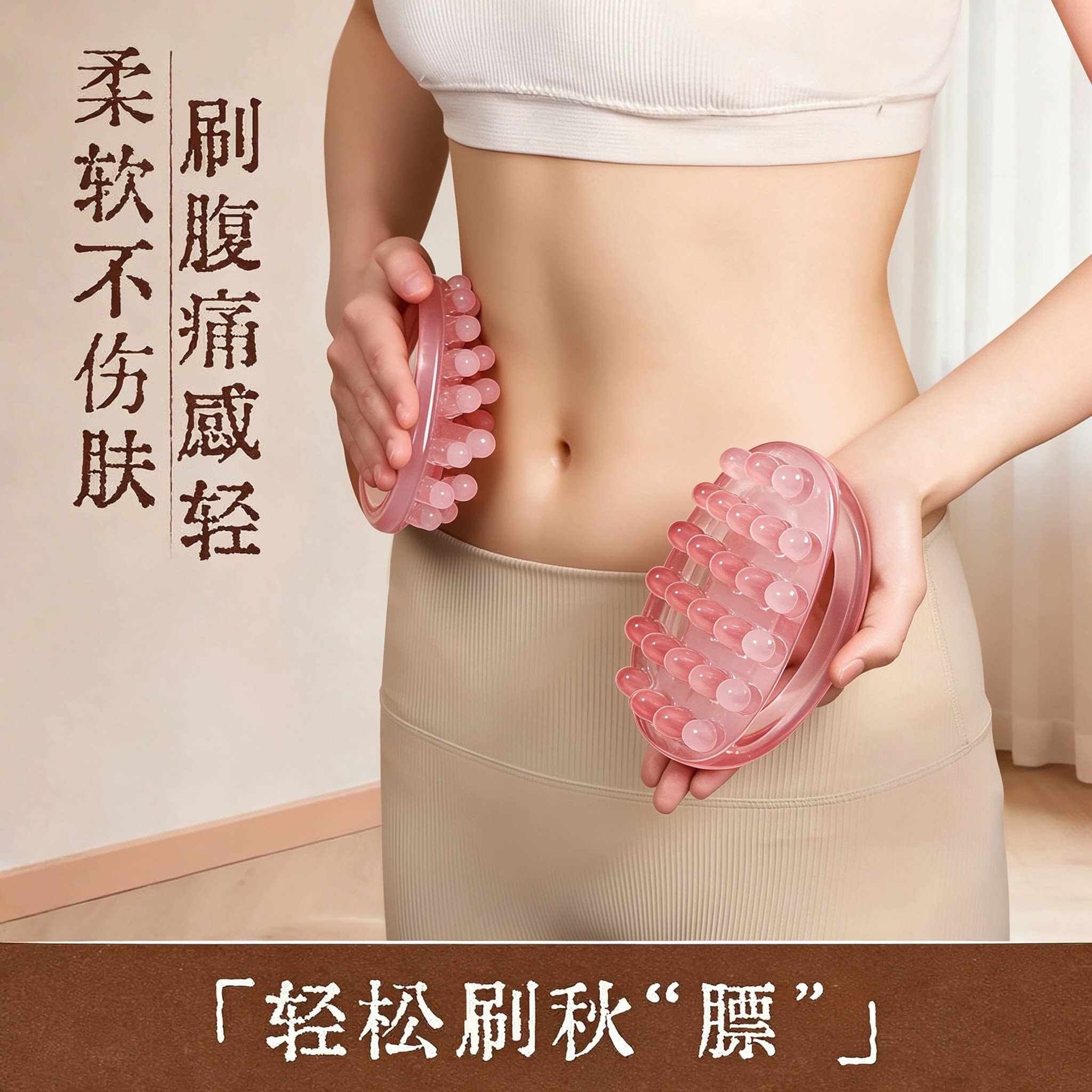 树脂带脉经络刷肚子神燃器揉腹脂疏通按摩刷全身通用肝胆腿部筋络