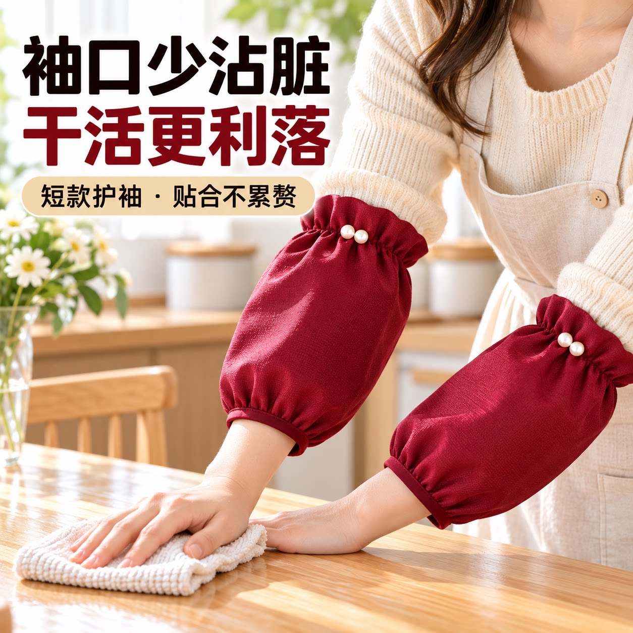 新款防水袖套工作防脏套袖成人