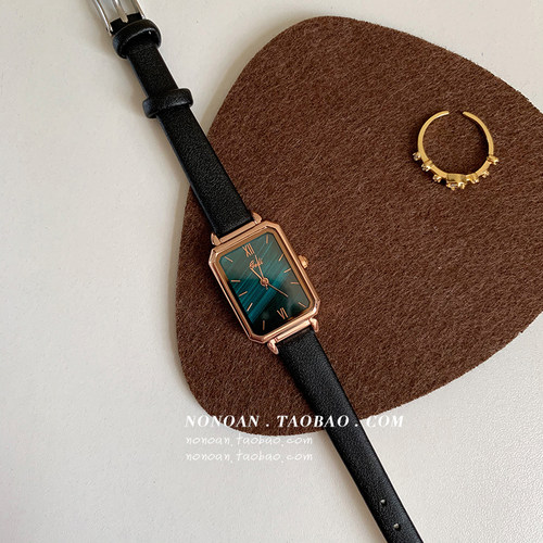 nonoan气质显白小方盘ins风手表