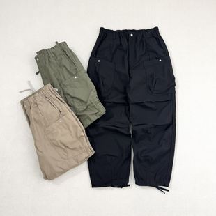 男女BACK 裤 SATIN EASY 日单 CARGO 户外休闲复古宽松束脚工装
