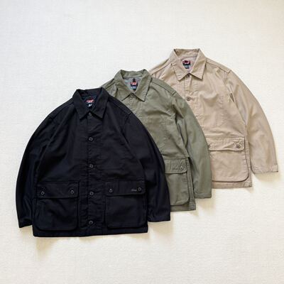 日单 户外休闲翻领工装夹克外套男女 BACK SATIN COVERALL