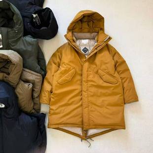 娜娜米卡长款 Long 鱼尾派克连帽光电子羽绒服 TEX Down GORE 日单