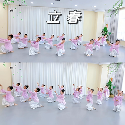 立春古典舞蹈服中国风飘逸纱衣