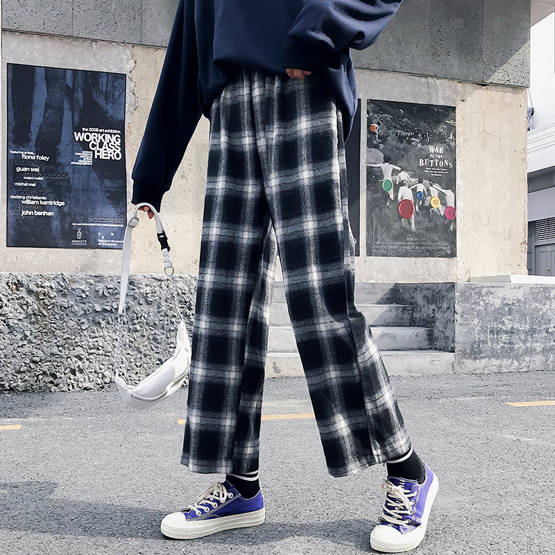 Japanese retro style pants lazy wide leg pants