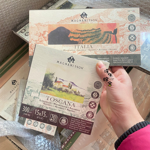 意大利进口飞碧纳Magnani全棉水彩本艺术家棉浆水彩纸显色好