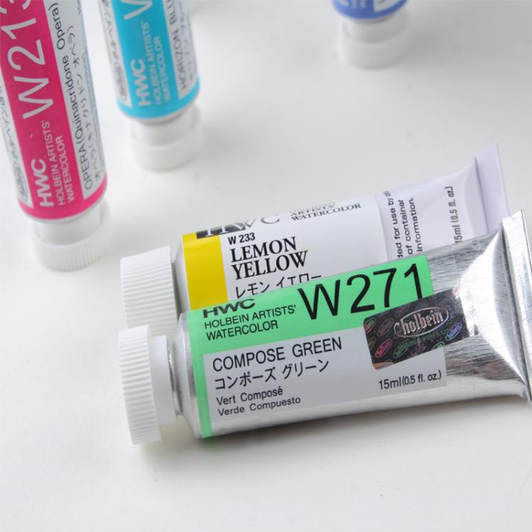 日本荷尔拜因透明水彩顏料分装