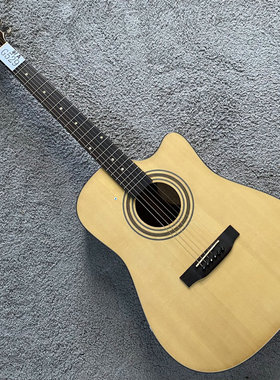 Zoller佐乐 全单木吉他 钢弦民谣琴 云杉木+非洲桃花心木 全单板