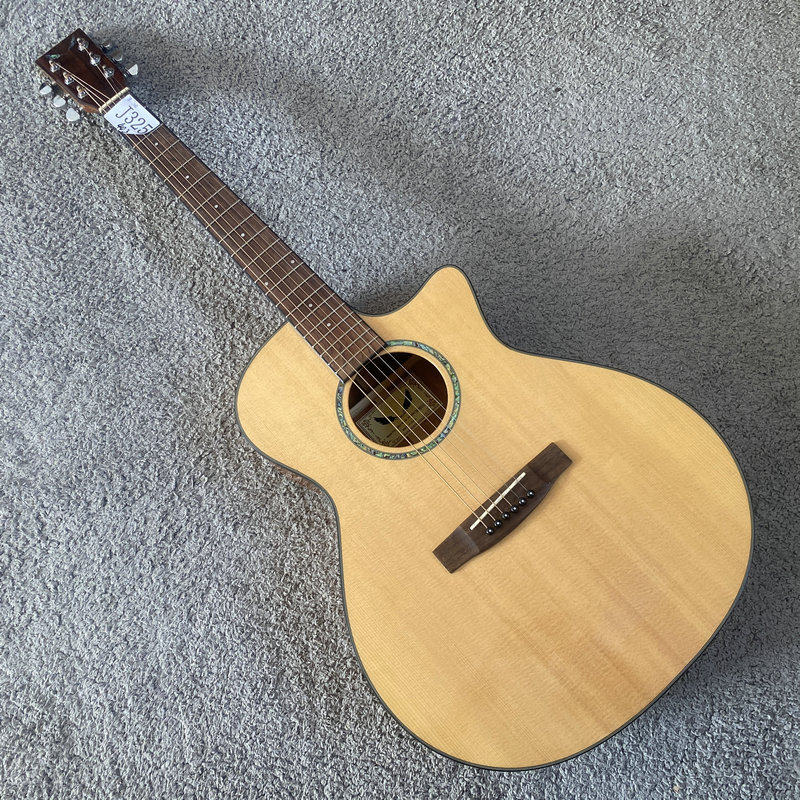 韩产代工 品牌木吉他 单板民谣 相思木箱体20品 库存微瑕 练习琴