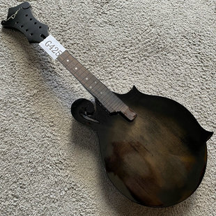 DEAN曼陀铃韩产全单曼陀林Mandolin透明黑色 云杉+枫木单板半成品