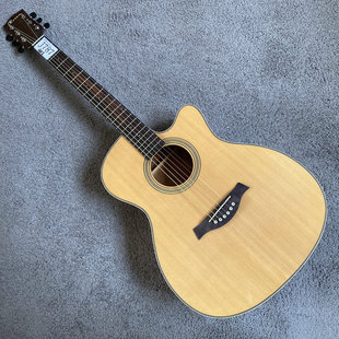 40英寸单板木吉他卢森ROSEN正品民谣 云杉木面单20品初学款库存琴