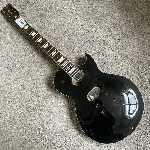 LP电吉他半成品22品玫瑰木黑色