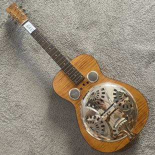 Epiphone Dobro共振吉他Hound Dog圆柄虎纹枫木电箱琴 复古色特价