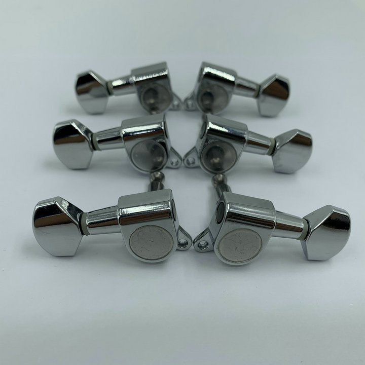 库存韩产吉他琴钮  银色方柄 双边 L3R3 木吉他&电吉他 Jinho代工