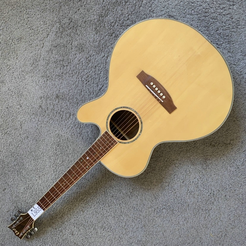 ESP LTD木吉他云杉木面单民谣琴 LTD样品吉他胡桃木箱体 20品特价