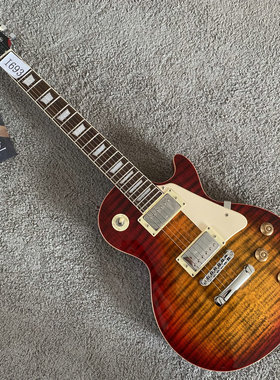 LP电吉他意大利EKO LP Standard虎纹枫木琴体 22品初学入门练习琴