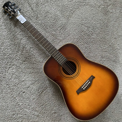 台产 全单民谣 Zoller德国佐乐全单木吉他41英寸云杉+桃花心 库存