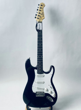 Harley Benton电吉他 st款式单单单拾音器 黑色单摇吉他 初学入门