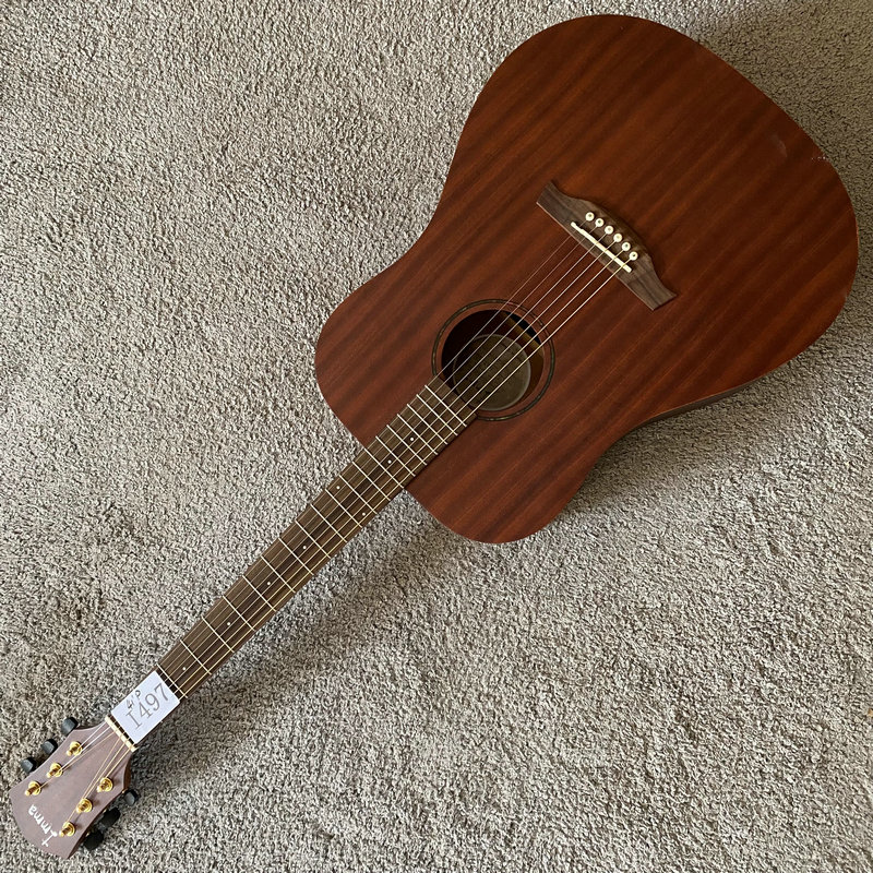 iMMa民谣吉他 41英寸桃花心木箱体木吉他 20品 练习入门款 台产琴