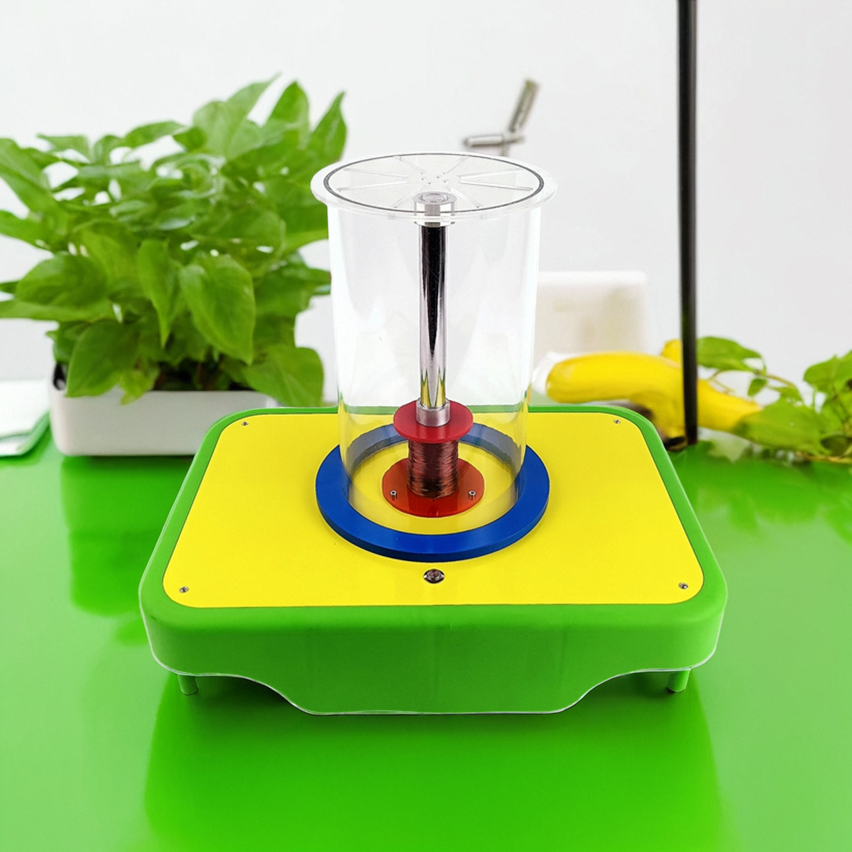 悬浮的铝环无形的力电磁炮磁场中小学科技幼儿园探究实